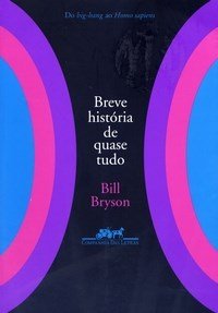 Capa do livro com apenas um texto Breve História de quase tudo