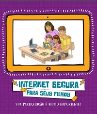 Ilustração de um adulto com uma criança usando um computador